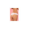 Tanga blanc ouvert en dentelle 